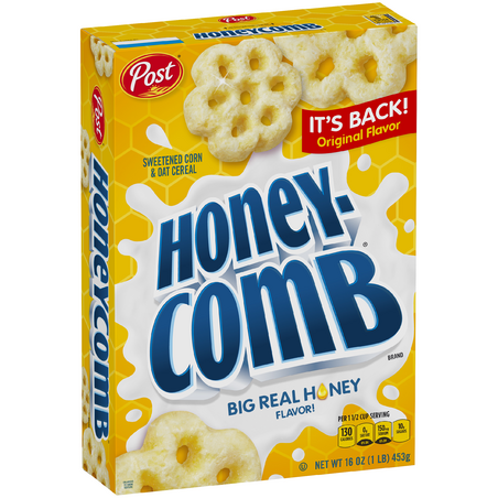 (image for) Honey-Comb Corn and Oat Cereal 19oz